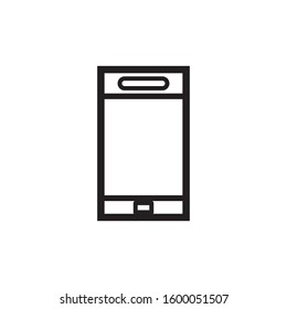 Smartphone, icon, design, flat, style, trendy, collection, symbol