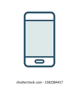 Smartphone icon design template, color style