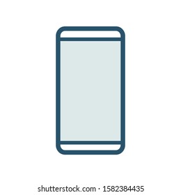 Smartphone icon design template, color style