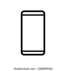 Smartphone icon design template, outlined style, editable stroke