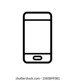 Smartphone icon design template, outlined style, editable stroke