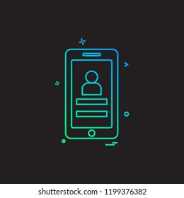 Smartphone icon design vector 