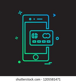 Smartphone icon design vector