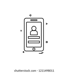 Smartphone icon design vector 