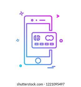 Smartphone icon design vector