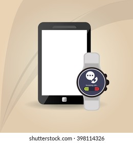 Smartphone icon design , vector illustration