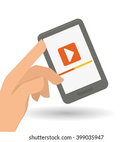 smartphone icon design, vector illustration