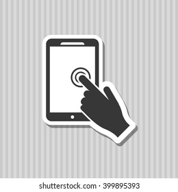 Smartphone icon design , vector illustration