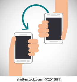 Smartphone icon design , vector illustration