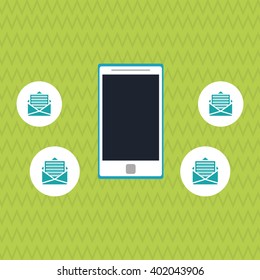 Smartphone icon design , vector illustration