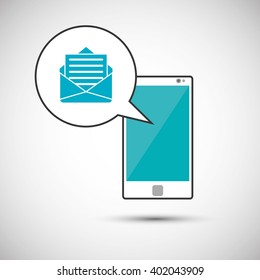 Smartphone icon design , vector illustration