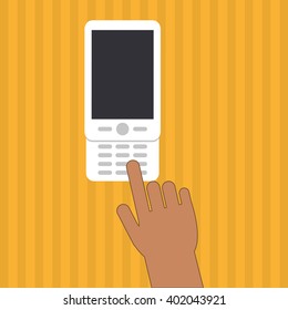 Smartphone icon design , vector illustration