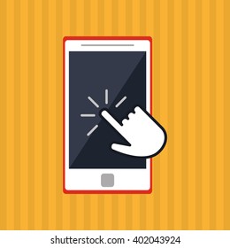 Smartphone icon design , vector illustration