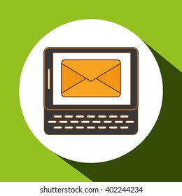 Smartphone icon design, vector illustration