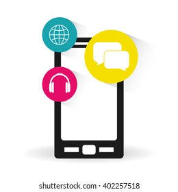 Smartphone icon design , vector illustration