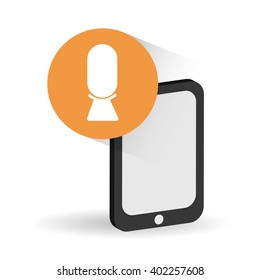 Smartphone icon design , vector illustration