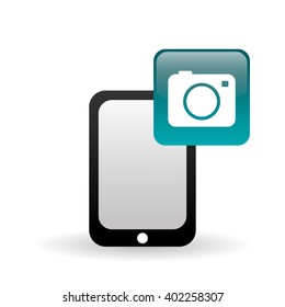 Smartphone icon design , vector illustration