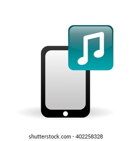 Smartphone icon design , vector illustration