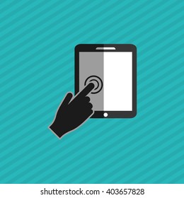 Smartphone icon design , vector illustration