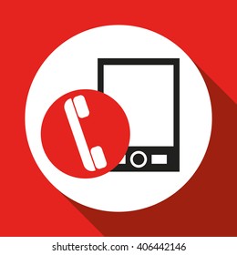 Smartphone icon design , vector illustration