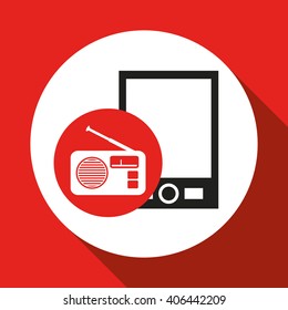 Smartphone icon design , vector illustration