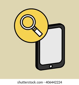 Smartphone icon design , vector illustration
