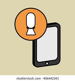 Smartphone icon design , vector illustration
