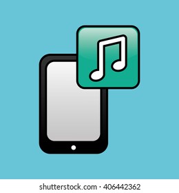Smartphone icon design , vector illustration