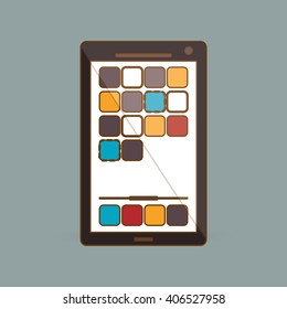 smartphone icon design, vector illustration