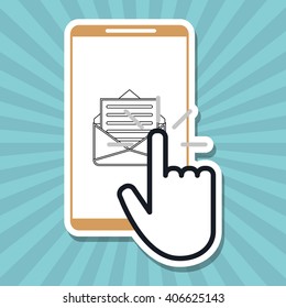 Smartphone icon design , vector illustration