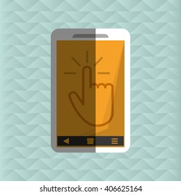 Smartphone icon design , vector illustration