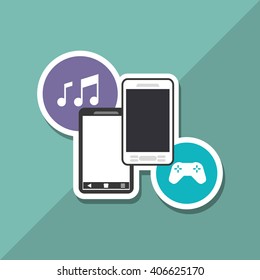 Smartphone icon design , vector illustration