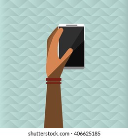 Smartphone icon design , vector illustration