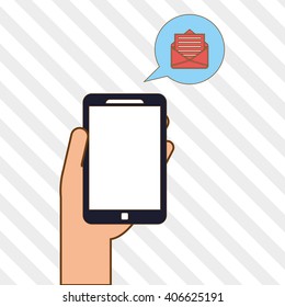 Smartphone icon design , vector illustration