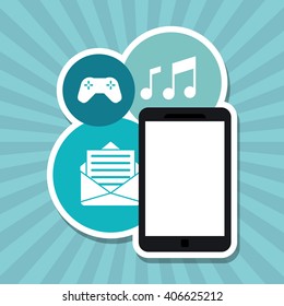 Smartphone icon design , vector illustration