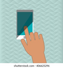 Smartphone icon design , vector illustration