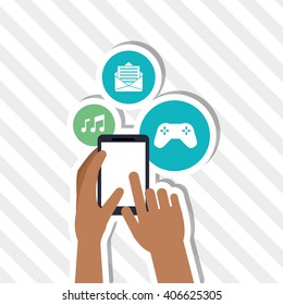 Smartphone icon design , vector illustration