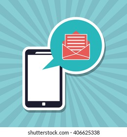 Smartphone icon design , vector illustration