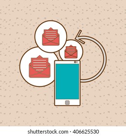 Smartphone icon design , vector illustration