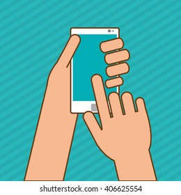 Smartphone icon design , vector illustration