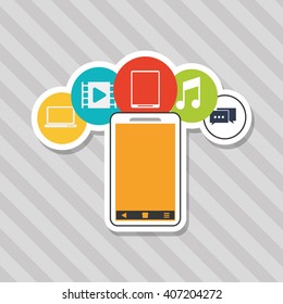 Smartphone icon design , vector illustration