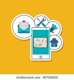 Smartphone icon design , vector illustration