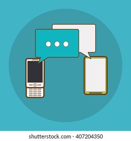 Smartphone icon design , vector illustration