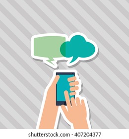 Smartphone icon design , vector illustration