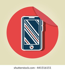 smartphone icon  design, vector illustration eps10 graphic 