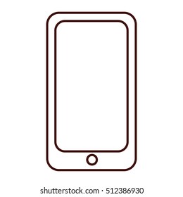 Smartphone icon. Device gadget technology and electronic theme. Isolated design. Vector illustration