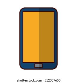 Smartphone icon. Device gadget technology and electronic theme. Isolated design. Vector illustration