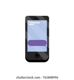 Smartphone icon Device gadget technology and electronic theme Isolated design Vector illustration