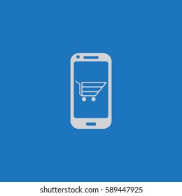 Smartphone icon, ecommerce vector illustration