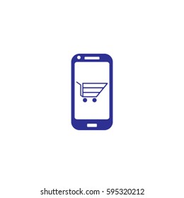 Smartphone icon, ecommerce vector illustration